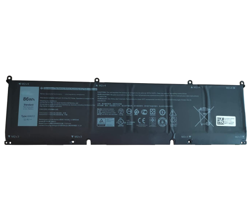 Батарея Dell 6-cell 7160mAh 86WHr XPS 9500/9510, Precision 5550/5560, Alienware M15 R3/R4, M17 R3/R4 type 69KF2 (69KF2/M59JH) (id 12557)