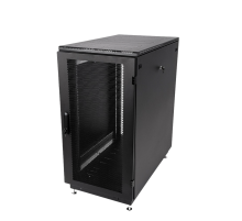 Шкаф серверный напольный 22U (600x1000) дверь перфорированная 2 шт. цвет черный ЦМО ШТК-М-22.6.10-44АА-9005 30144554402