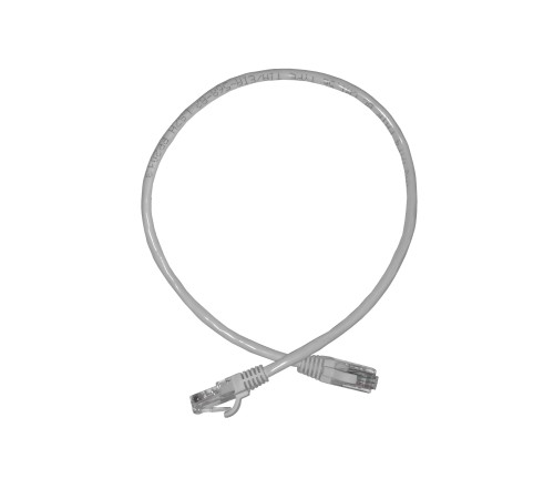 Патч-корд UTP4 cat 5e 0,5м ВС LSZH белый литой коннектор Netko Optima N.BC.UTP.5e-0.5m-0-lszh (67587)
