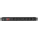 Блок розеток серии SNR SNR-PDU базовый на 8xC13 без шнура питания с вилкой C14 10A SNR-PDU-8A-C14-0-MS10L1
