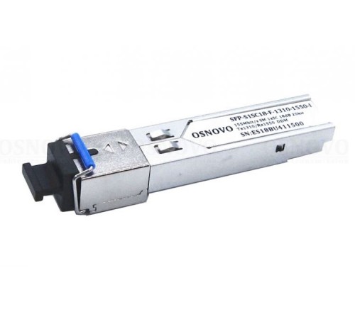 Модуль Osnovo SFP-S1SC18-F-1310-1550-I