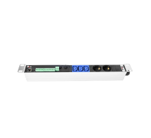 Упр. блок розеток с монит. Rem -MC1 2 S 3 C13 32A алюм. 19 колодка Rem R-MC1-32-2S-3C13-440-K 30112229001