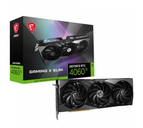 Видеокарта MSI RTX 4060 Ti GAMING X SLIM GeForce 16G