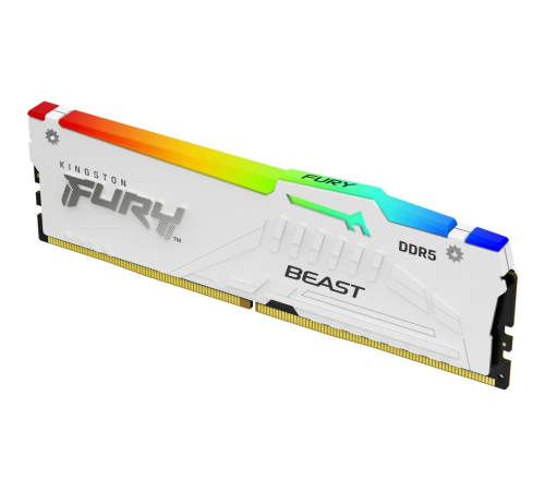 Оперативная память 32Gb DDR5 5600MHz Kingston Fury Beast White RGB KF556C40BWA-32