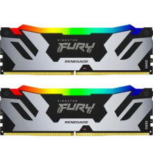 Оперативная память 96Gb DDR5 6400MHz Kingston Fury Renegade Silver RGB KF564C32RSAK2-96