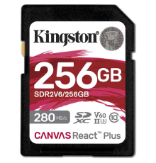 Карта памяти 256Gb SD Kingston Canvas React Plus SDR2V6/256GB