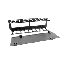 Горизонтальный кабельный органайзер с пластиковыми пальцами 19