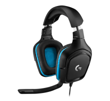 Гарнитура Logitech G431 черный/синий 2м мониторные (981-000772) (id 27646)