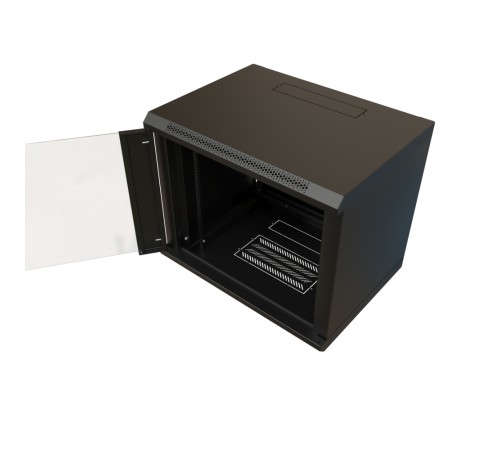 Шкаф 19-дюймовый WRLine WR-TW-1266-GP-RAL9004 Шкаф 19-дюймовый WRLine WR-TW-1266-GP-RAL9004