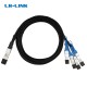 Кабель DAC LR-Link QSFP28-4XSFP28-DAC-3M