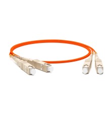 Патч-корд волоконно-оптический (шнур) Hyperline FC-D2-50-SC/PR-SC/PR-H-0.5M-LSZH-OR