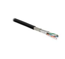Кабель витая пара Hyperline SFTP4-C6A-S23-OUT-PE-BK-500