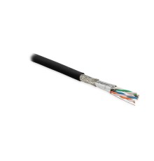 Кабель витая пара Hyperline SFTP4-C6A-S23-OUT-PE-BK-500