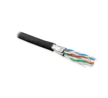 Кабель витая пара Hyperline UFTP4-C6A-S23-OUT-PE-BK-500