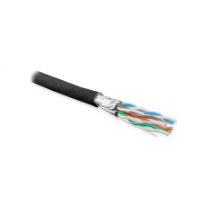 Кабель витая пара Hyperline UFTP4-C6A-S23-OUT-PE-BK-500