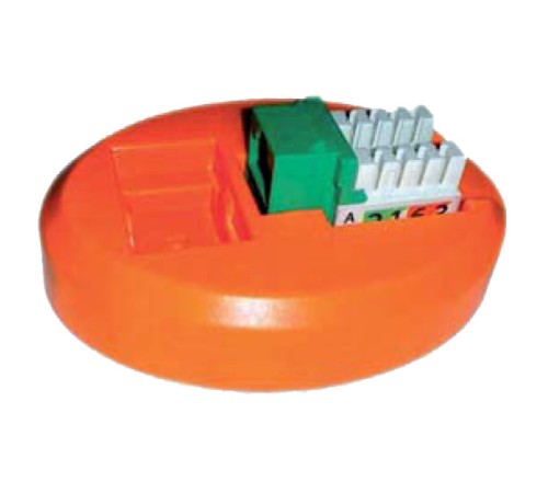 Площадка для заделки модулей Keystone Jack серии KJ2 80х60 мм цвет оранжевый Hyperline KJ2-PS-OR Площадка для заделки модулей Keystone Jack серии KJ2 80х60 мм цвет оранжевый Hyperline KJ2-PS-OR