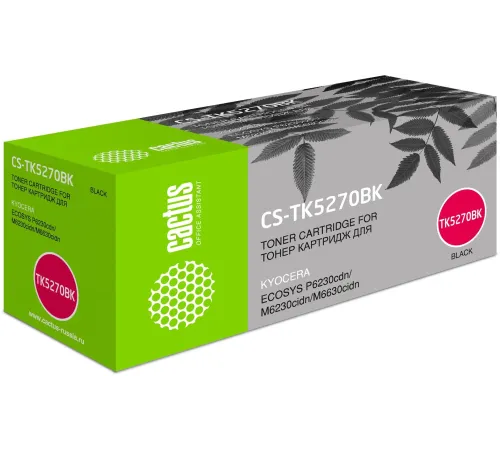 Картридж лазерный Cactus CS-TK5270BK