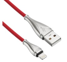 Кабель Digma LIGHT-1.2M-RED USB (m)-Lightning (m) 1.2м красный