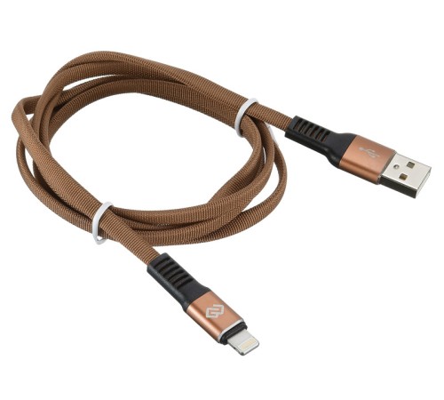 Кабель Digma LIGHT-1.2M-FLAT-BR USB (m)-Lightning (m) 1.2м коричневый плоский Кабель Digma LIGHT-1.2M-FLAT-BR USB (m)-Lightning (m) 1.2м коричневый плоский