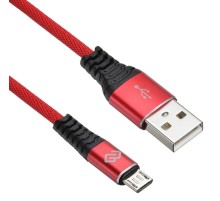 Кабель Digma MICROUSB-1.2M-BRAIDED-R USB (m)-micro (m) 1.2м красный