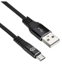 Кабель Digma MICROUSB-1.2M-BRAIDED-BLK USB (m)-micro (m) 1.2м черный
