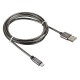 Кабель Digma MICROUSB-1.2M-BRAIDED-G USB (m)-micro (m) 1.2м темно-серый