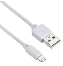 Кабель Digma LIGHT-1.2M-WH USB (m)-Lightning (m) 1.2м белый