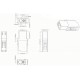 Оптический проходной адаптер LC-LC MM simplex Hyperline FA-P00Z-LC/LC-N/WH-BG