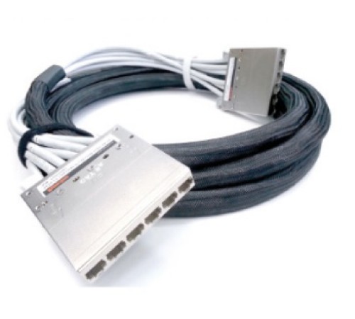 Претерминированная медная кабельная сборка Hyperline PPTR-CT-CSS/C6AS-D-CSS/C6AS-LSZH-9M-GY