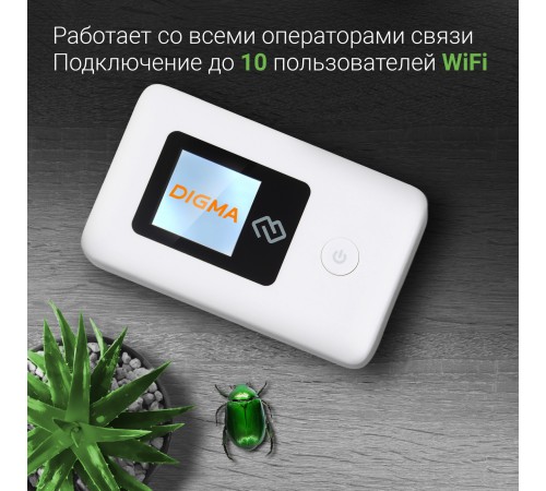 Модем 3G/4G Digma Mobile Wi-Fi DMW1969 DMW1969-WT