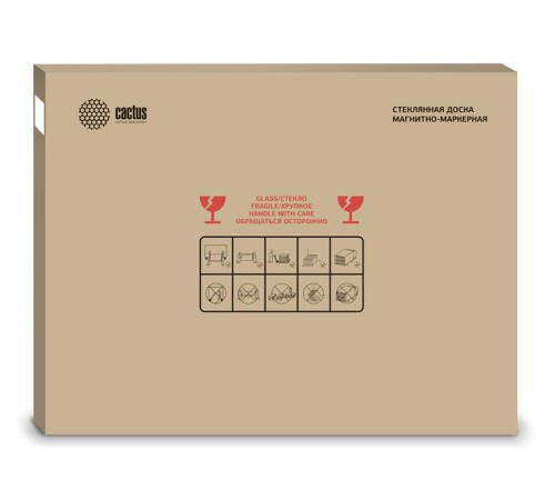Доска стеклянная Cactus CS-GBD-90X120-BK