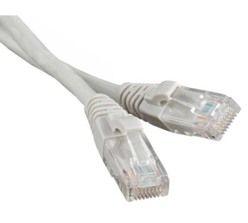 Реверсивный Патч-корд U/UTP Cat.5e (100% Fluke Component Tested) LSZH 1 м серый Hyperline PC-LPM-UTP-RJ45-REV-RJ45-C5e-1M-LSZH-GY