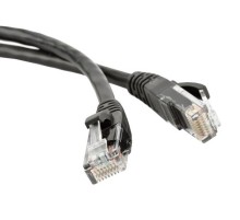 Патч-корд Hyperline PC-LPM-STP-RJ45-RJ45-C6-1M-LSZH-BK