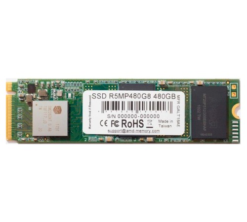 Накопитель SSD AMD PCIe 3.0 x4 480GB R5MP480G8
