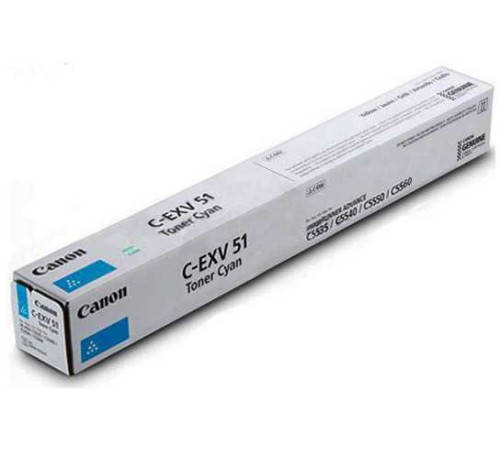 Тонер Canon C-EXV51L Cyan 0485C002