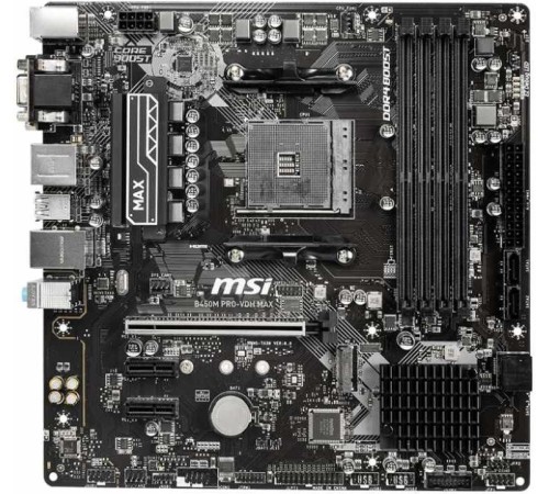 Материнская плата MSI B450M PRO-VDH MAX