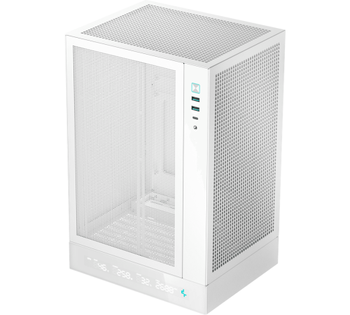 Корпус DeepCool CH170 DIGITAL White R-CH170-WHNPI0D-G-1