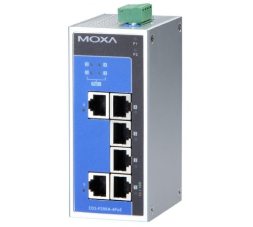 Промышленный коммутатор MOXA EDS-P206A-4PoE-T