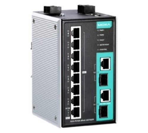 Промышленный коммутатор MOXA EDS-P510A-8PoE-2GTXSFP-T