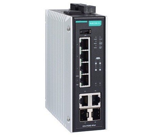 Промышленный коммутатор MOXA EDS-P506E-4PoE-2GTXSFP