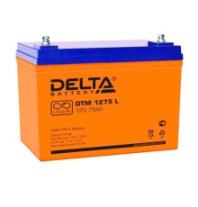 Аккумулятор Delta 12V 75Ah (DTM 1275 L)