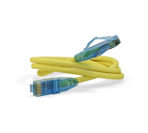 Патч-корд Hyperline PC-LPM-UTP-RJ45-RJ45-C6-0.3M-LSZH-YL
