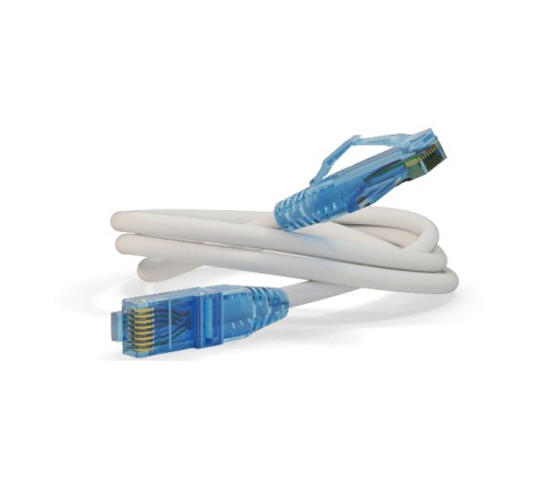 Патч-корд Hyperline PC-LPM-UTP-RJ45-RJ45-C6-0.3M-LSZH-WH