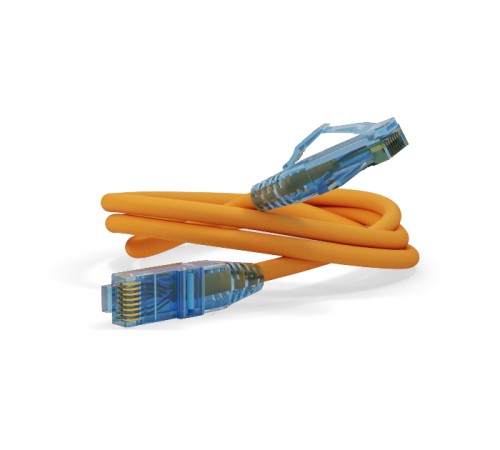Патч-корд Hyperline PC-LPM-UTP-RJ45-RJ45-C6-0.3M-LSZH-OR