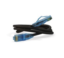 Патч-корд Hyperline PC-LPM-UTP-RJ45-RJ45-C6-0.3M-LSZH-BK