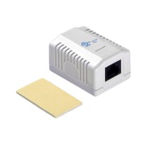 Розетка компьютерная внешняя на плате 1xRJ45 неэкран cat.5e 110/Krone тип (Dual IDC) белая Netko Expert CKC JE342RCE-USM/WH (54399)