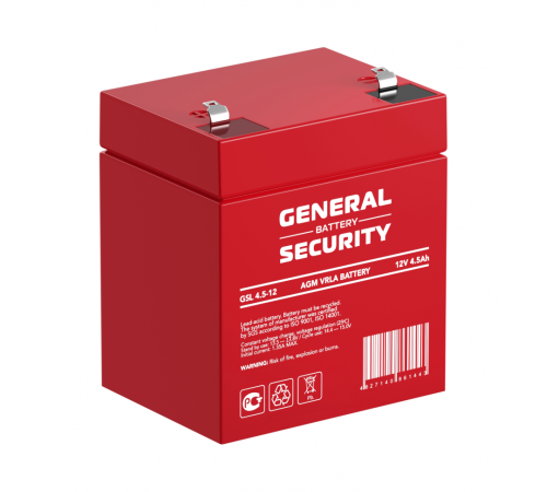 Аккумулятор General Security 12V 4,5Ah (GSL4.5-12)