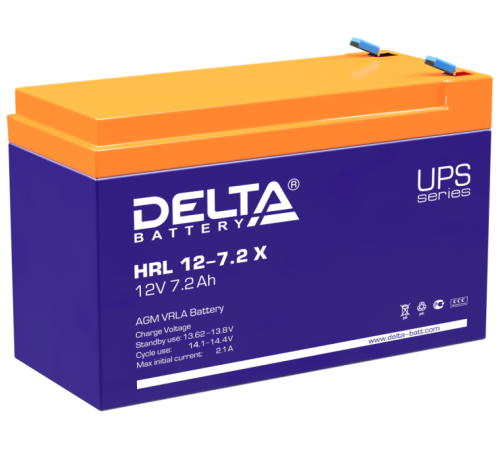Аккумулятор Delta HRL 12-7.2 X