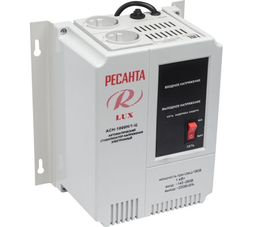 Стабилизатор напряжения Ресанта аСН-1 000 Н/1-Ц Lux (63/6/14)