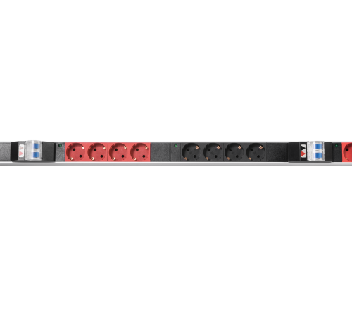 Верт блок розеток мониторинг измерение 3 фазы 16А 18S 1420 мм вх IEC 309 шнур 3м Rem R-MC8-3X16-18S-MI-1420-3-3PN 30112231000